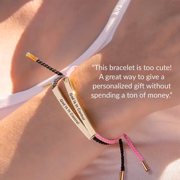 🔥 Best-Selling Inspire Bracelet – “God Is In Control”