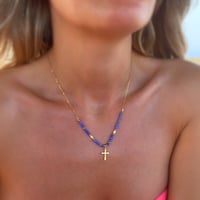 🔥Spiritual Beaded Cross Pendant — The Best Gift🎁