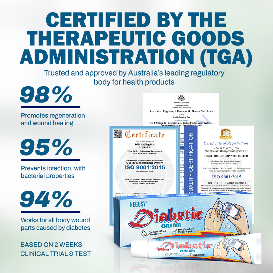 NEGUSY™ Skincare Designed for Diabetic Patients