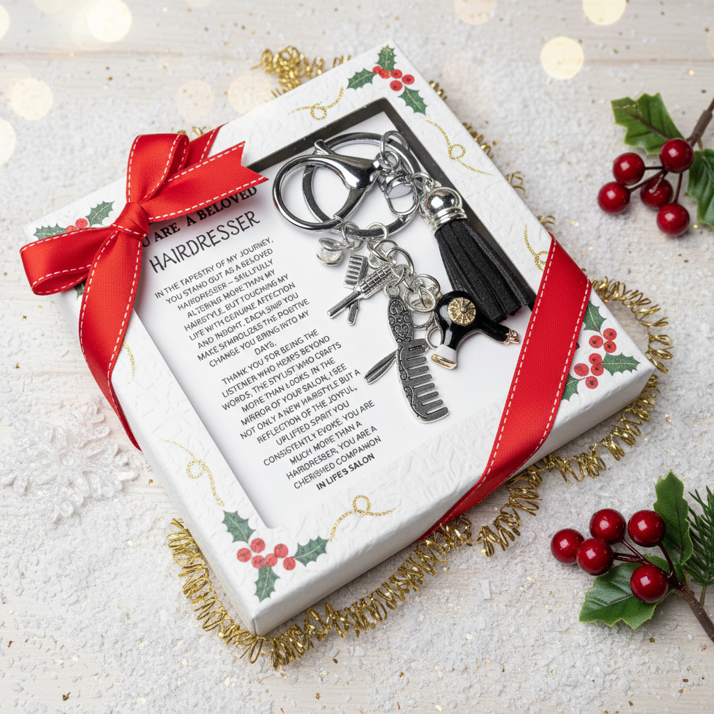 💕Hairstylist Gift Keychain - Christmas Special Gift 🎄