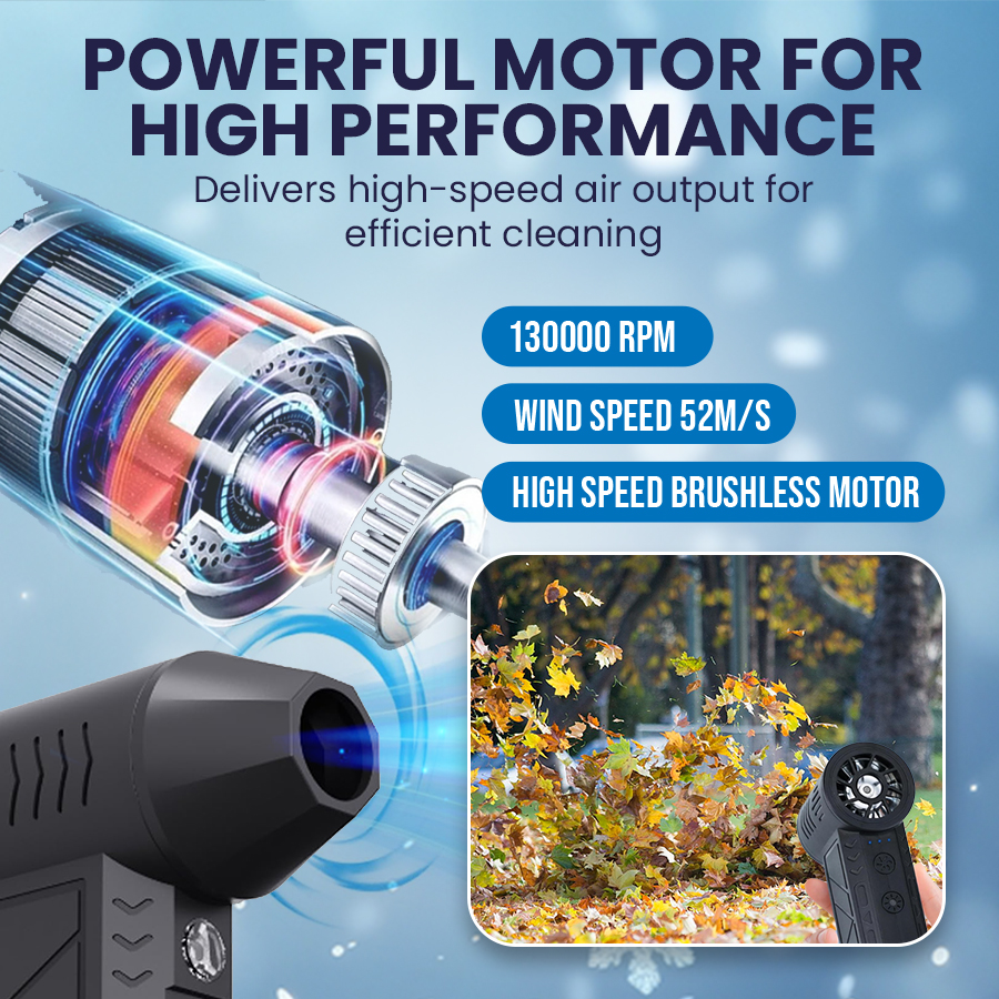 SnowGone™ Cordless Turbo Snow Blower--Fast & Scratch-Free,with LED