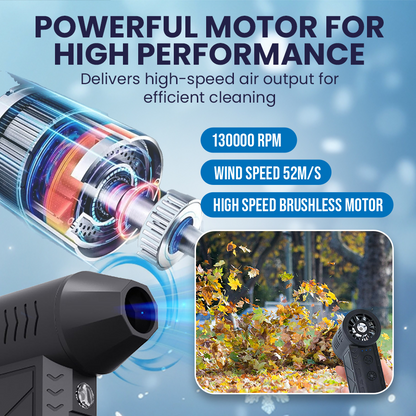 SnowGone™ Cordless Turbo Snow Blower--Fast & Scratch-Free,with LED