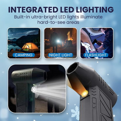 SnowGone™ Cordless Turbo Snow Blower--Fast & Scratch-Free,with LED