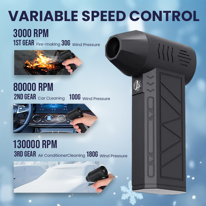 SnowGone™ Cordless Turbo Snow Blower--Fast & Scratch-Free,with LED