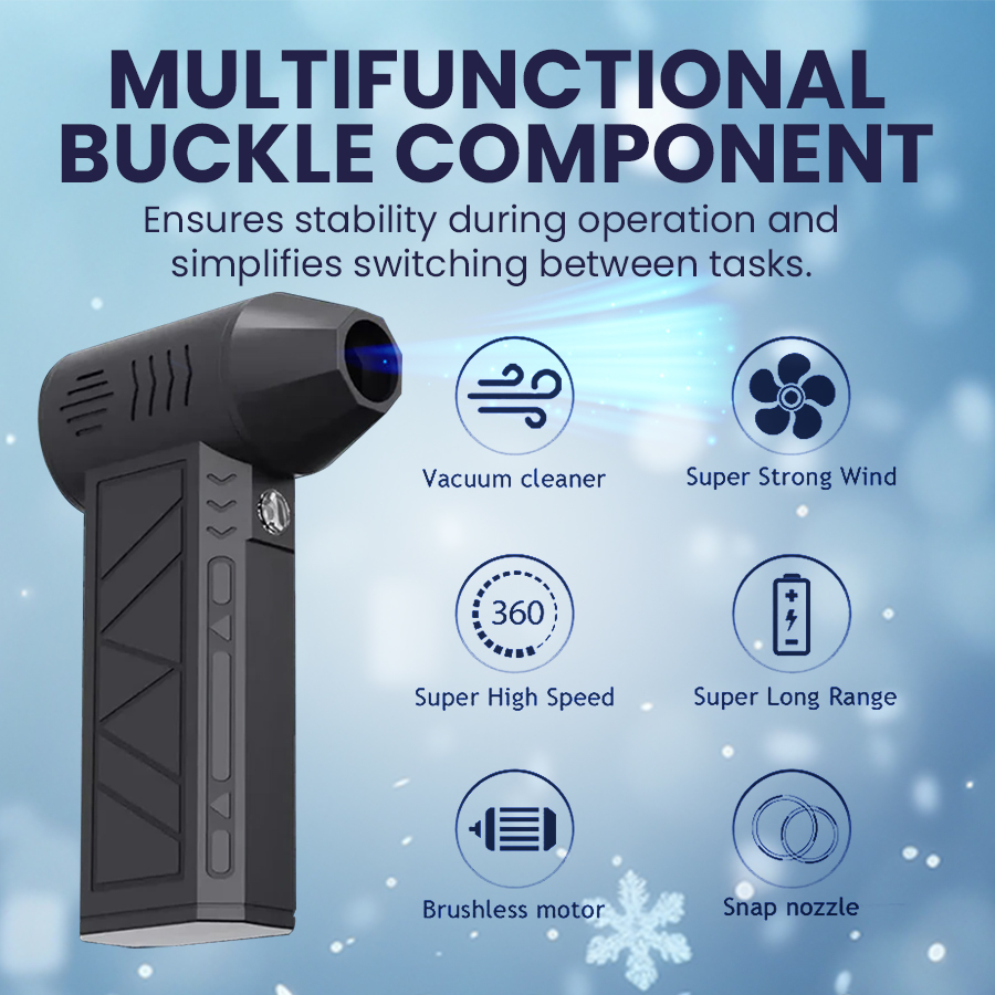 SnowGone™ Cordless Turbo Snow Blower--Fast & Scratch-Free,with LED