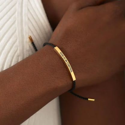 🔥 Best-Selling Inspire Bracelet – “God Is In Control”