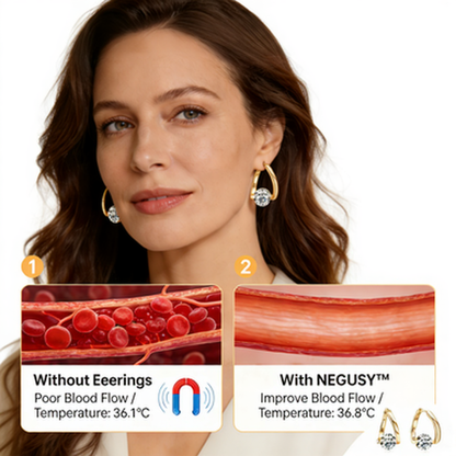 🔥LAST DAY SALE - 70% OFF NEGUSY™ Germanium Lymphvity Magnetic Therapy Earrings