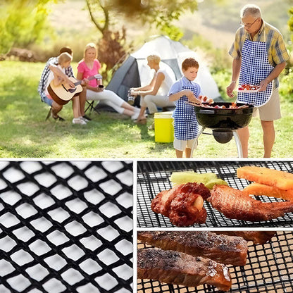 🔥【Last Day Promotion 52%OFF】🥩Non-Stick Mesh Grill Mat - Stop Losing Food to the Flames!