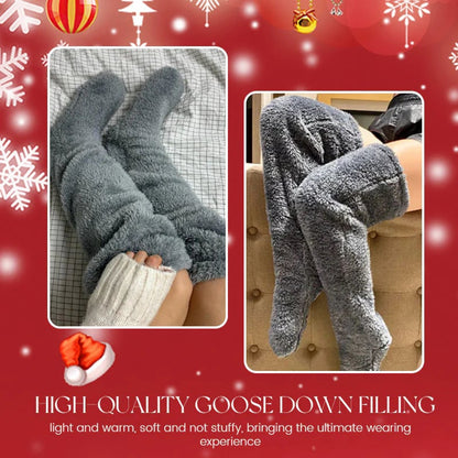 🎁christmas gift💥Goose Down Knee Socks!🧦⛄