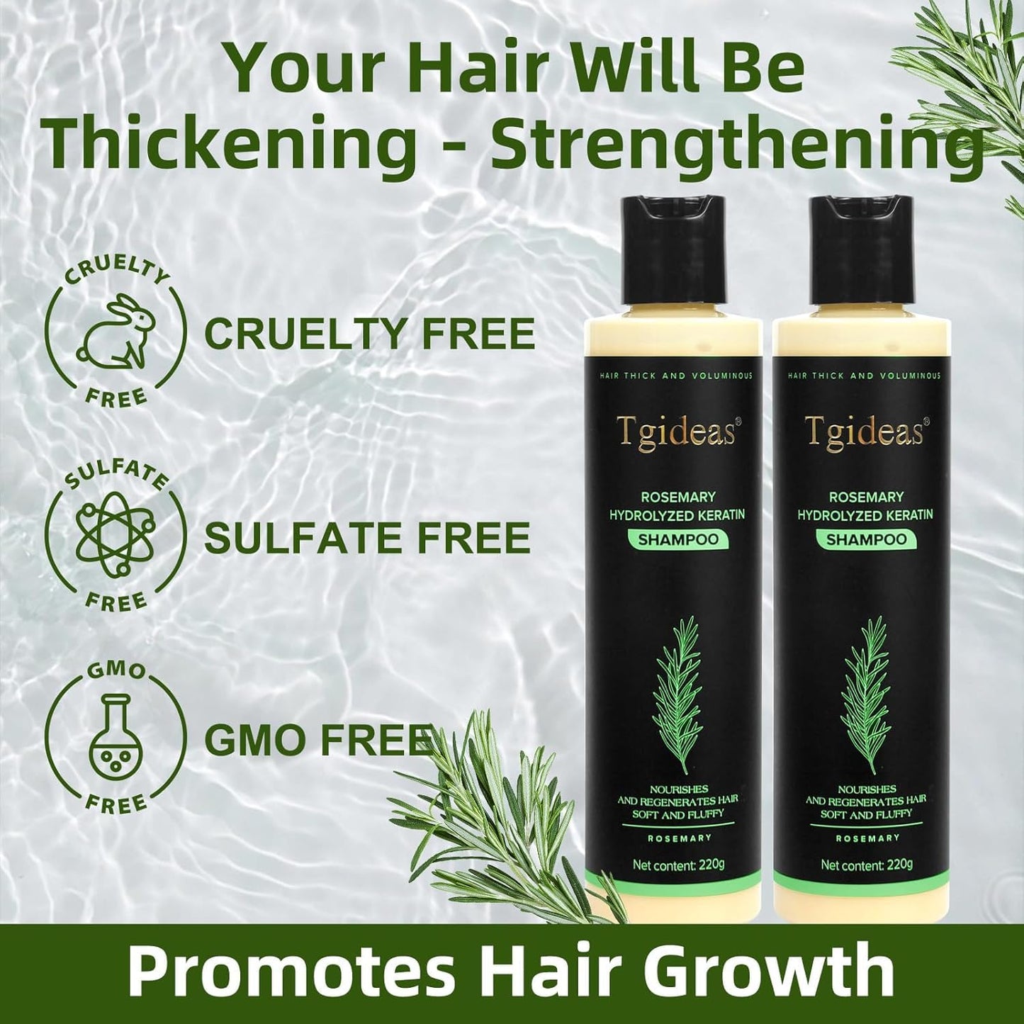 Tgideas® Organic Rosemary Hair Growth shampoo