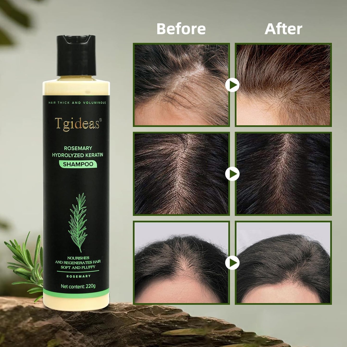 Tgideas® Organic Rosemary Hair Growth shampoo