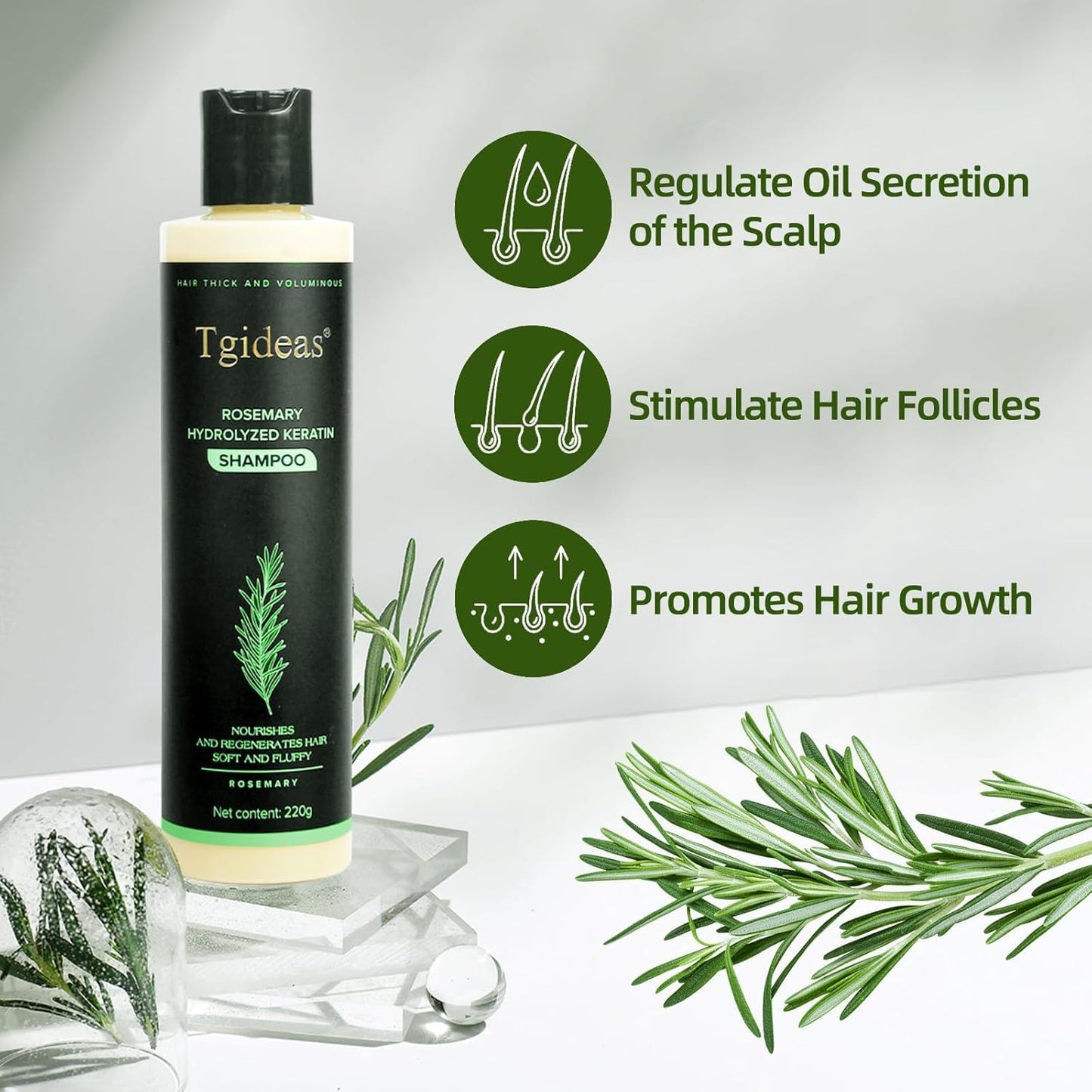 Tgideas® Organic Rosemary Hair Growth shampoo