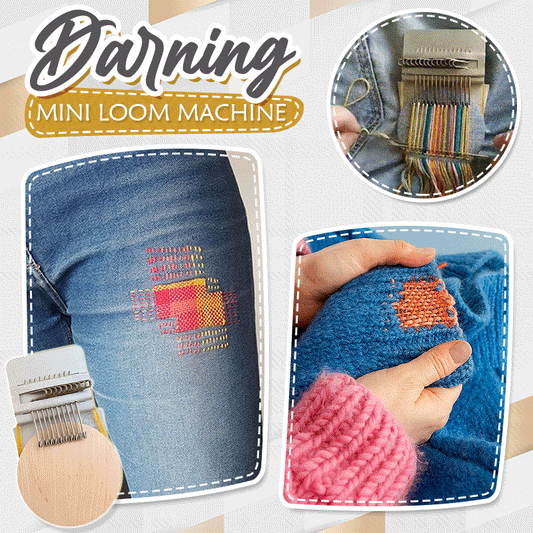✨Mini Hand Weaving Tool – Fix Holes & Add Cute Embroidery on Jeans Easily