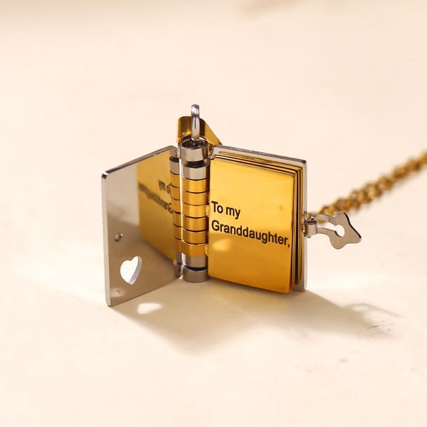 For Granddaughter - The Most Beautiful Christmas Special Chapter Book Necklace