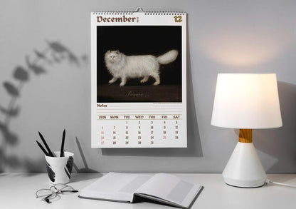 2026 Weird cats in renaissance Calendar ＆ Funny Cat Calendar