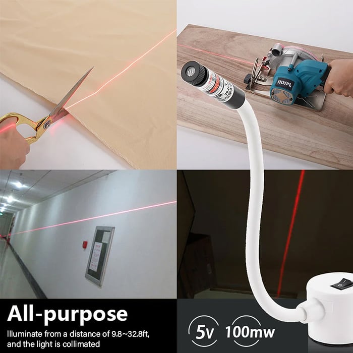 🔥New Year Sale – Magnetic Laser Guide Light for Precise Quilting & Sewing