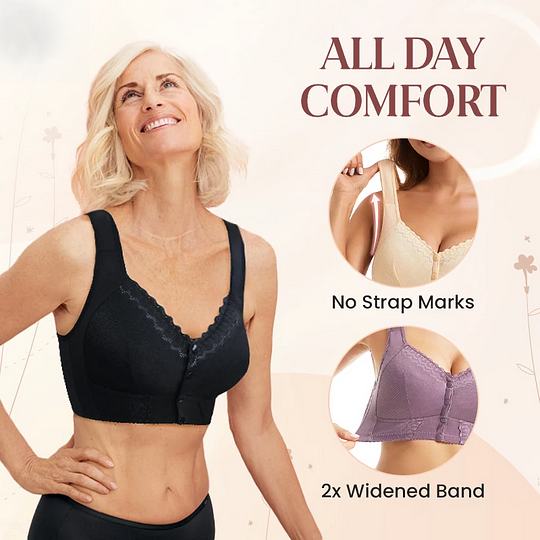 Ella Bra - Front Closure Breathable Bra for Seniors