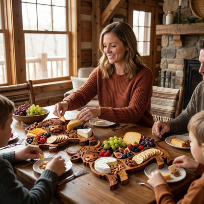 🐮 Highland Cow Wooden Charcuterie Board