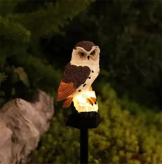 🔥Waterproof Solar Owl Light – LED Pathway Light for Lawn, Garden & Outdoor Decor