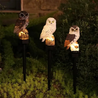 🔥Waterproof Solar Owl Light – LED Pathway Light for Lawn, Garden & Outdoor Decor