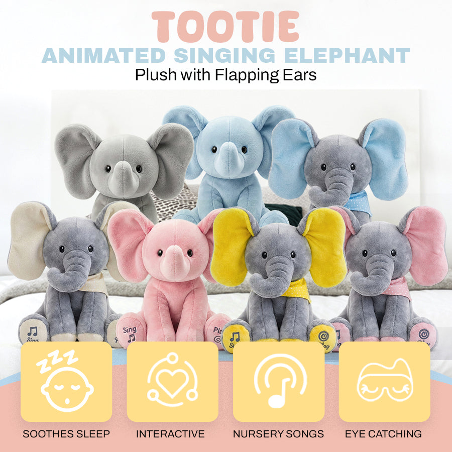 Tootie – Animated Singing Elephant Plush with Flapping Ears