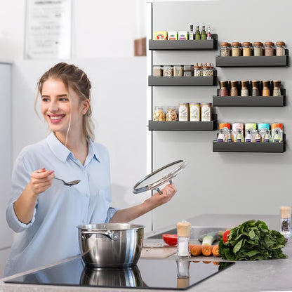 🔥LAST DAY 49% OFF - Punch-Free Magnetic Storage Rack Organizer♻️Space-Saving