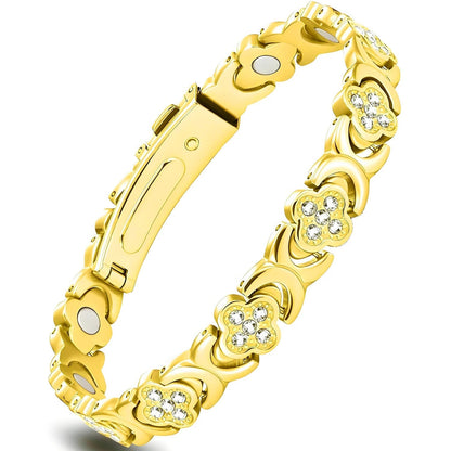 Pure Copper Bracelet Four-Leaf Harmony