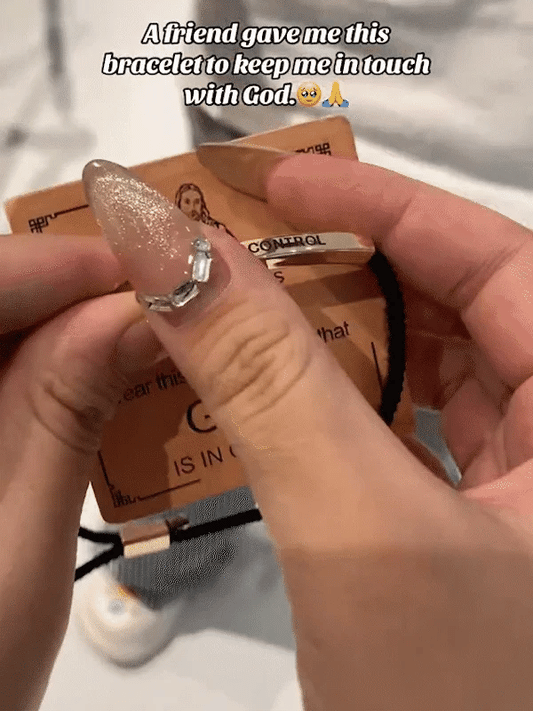 🔥 Best-Selling Inspire Bracelet – “God Is In Control”