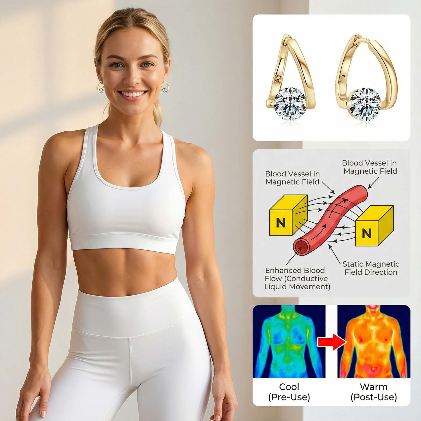 🔥LAST DAY SALE - 70% OFF NEGUSY™ Germanium Lymphvity Magnetic Therapy Earrings