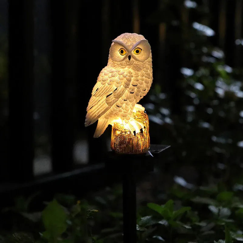 🔥Waterproof Solar Owl Light – LED Pathway Light for Lawn, Garden & Outdoor Decor